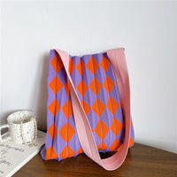 Maglia | Foldable Tote Bag - Orange &amp; Purple