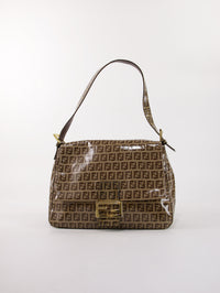 Fendi Mamma Baguette - Bruin / Lakleer / Fendi - Mamma Baguette