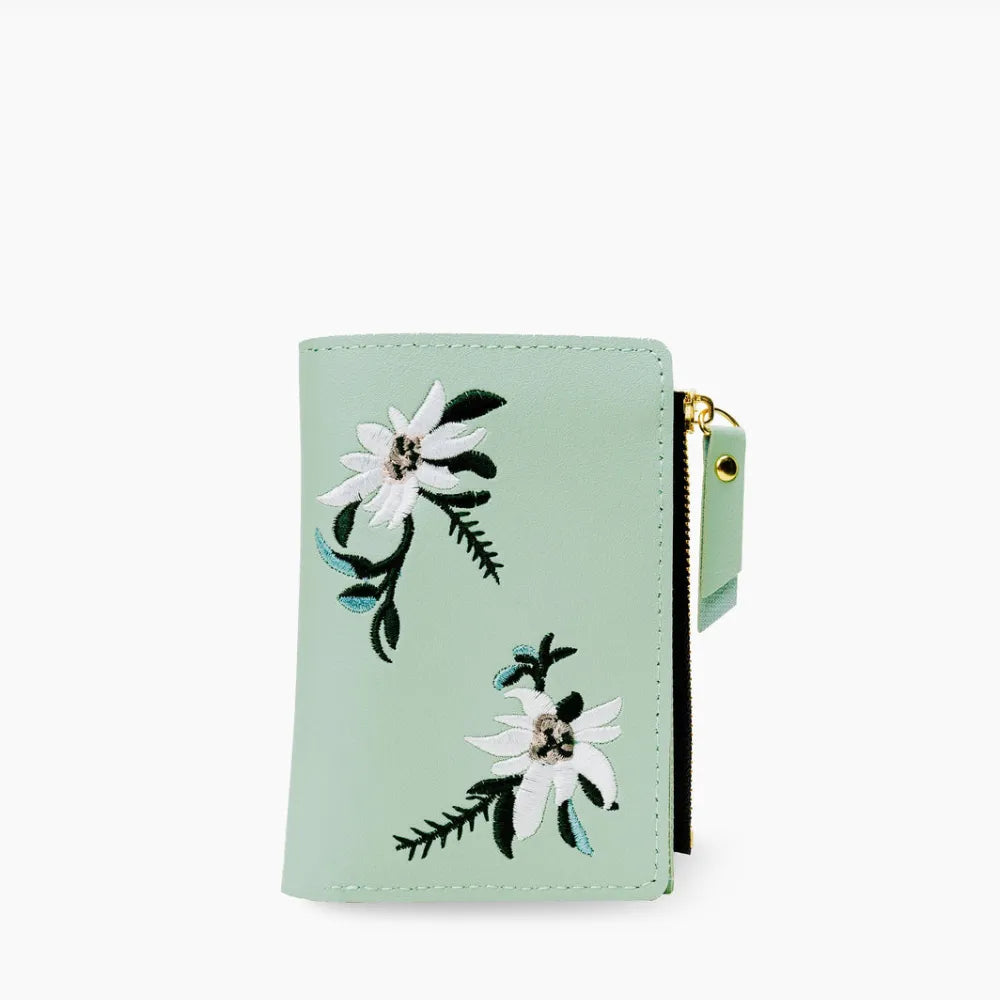 Fleur | Geborduurde Portemonnee