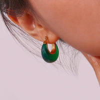 Cerchio | Earrings - Green